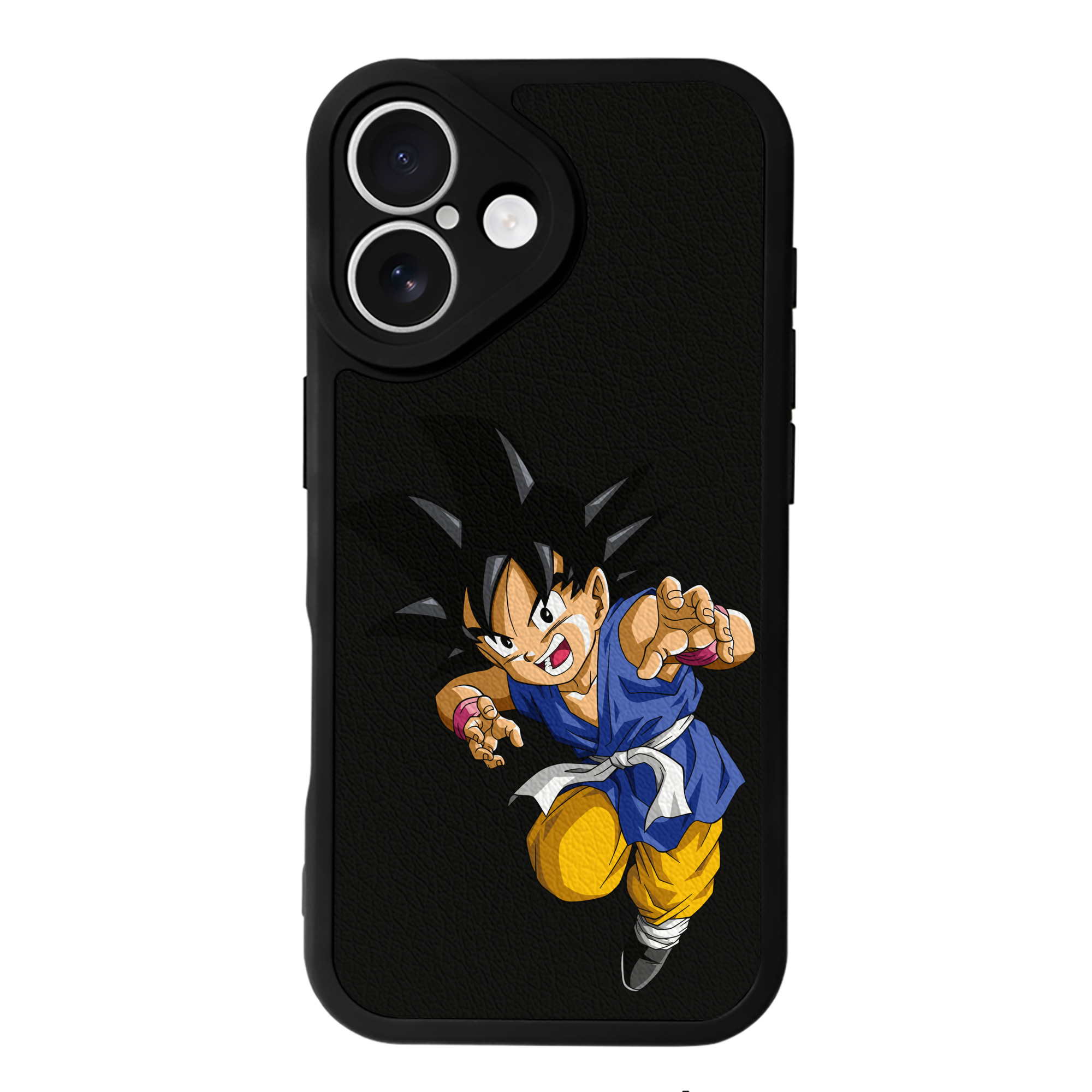 （画像用） ドラゴンボール 孫悟空（そん ごくう）Son Goku カカロット DRAGON BALL Kakarotto 【iPhone 16シリーズ対応】シリコンスマホケース（レザー調） 材質：シリコン